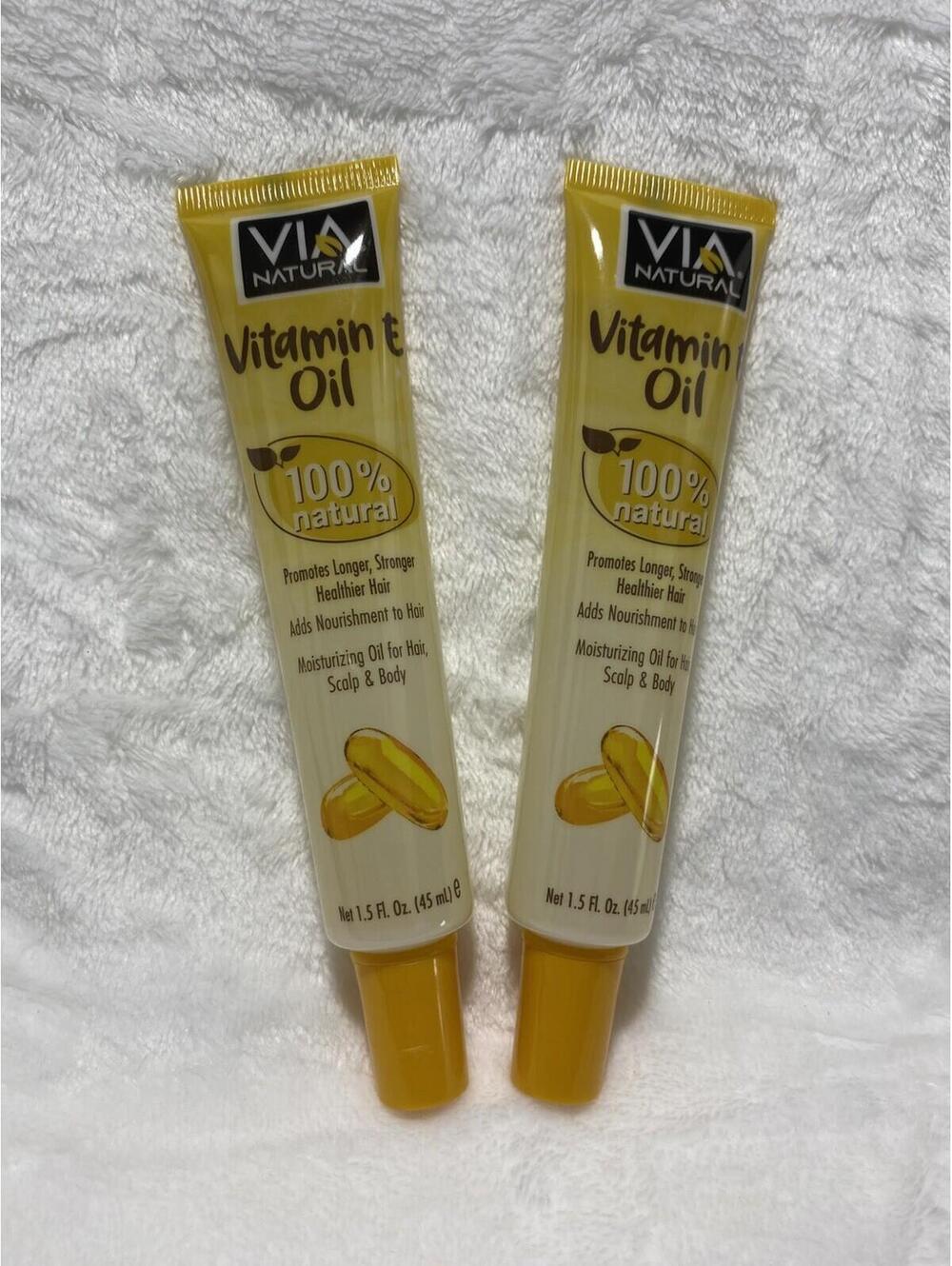 Via Natural 100% Natural Vitamin E Oil 1.5 Fl‎ Oz -2 tubes